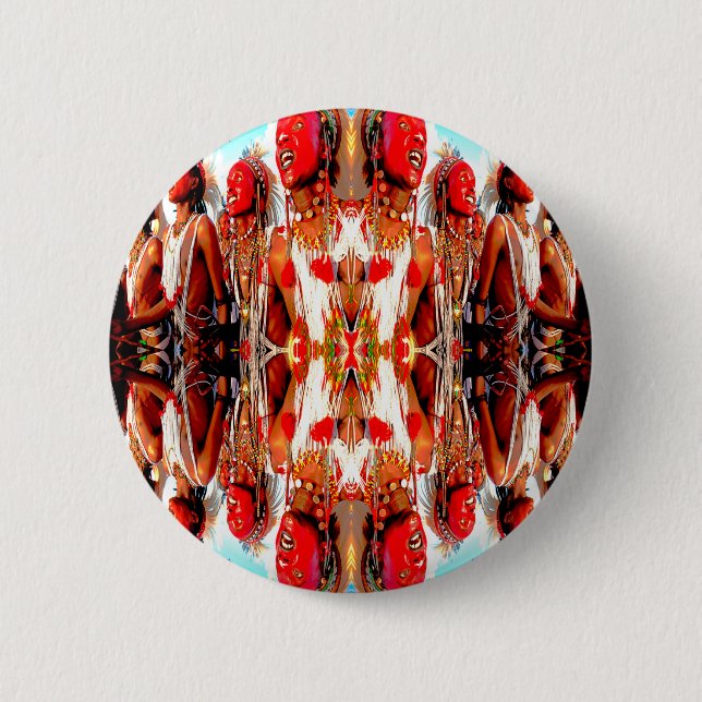 Tribal Dance 6 Cm Round Badge (Front)