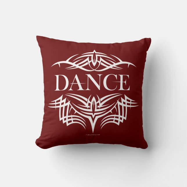 Tribal Dance (plain) Cushion (Front)
