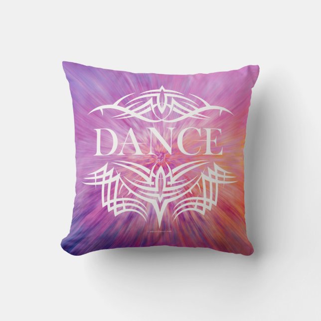Tribal Dance (shaded) Throw Pillow (Front)