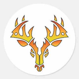 Tribal Deer (fire) stickers