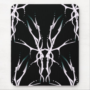 Tribal Deer Skull Tattoo Fantasy Digital Collage Mouse Pad