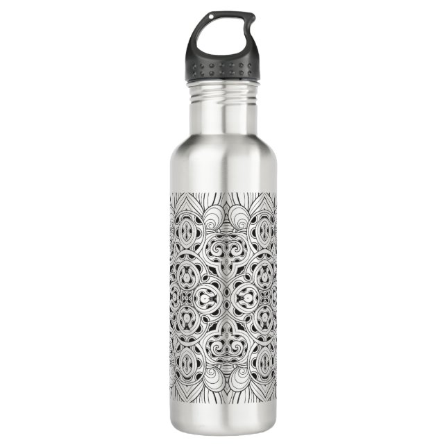 Tribal Design 710 Ml Water Bottle (Front)
