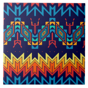 Tribal design abstract design ceramic tile