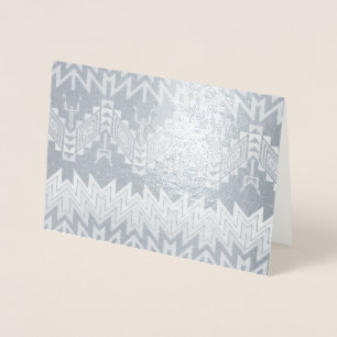 Tribal design abstract design foil card