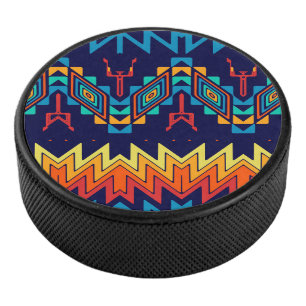 Tribal design abstract design hockey puck