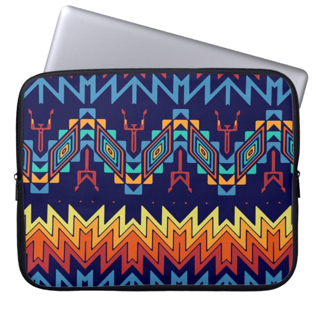 Tribal design abstract design laptop sleeve (Front)