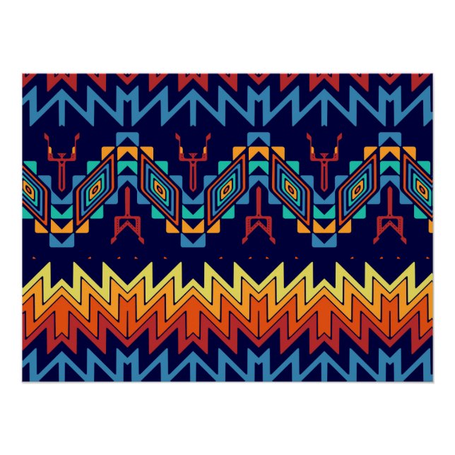 Tribal design abstract design poster (Front)