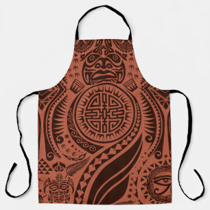Tribal Design All-Over Print Apron