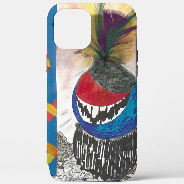 "Tribal Design" Apple iPhone Case (Back)
