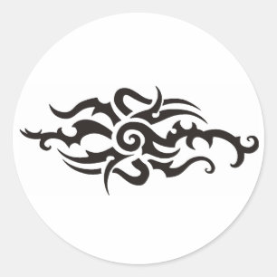 Tribal design classic round sticker