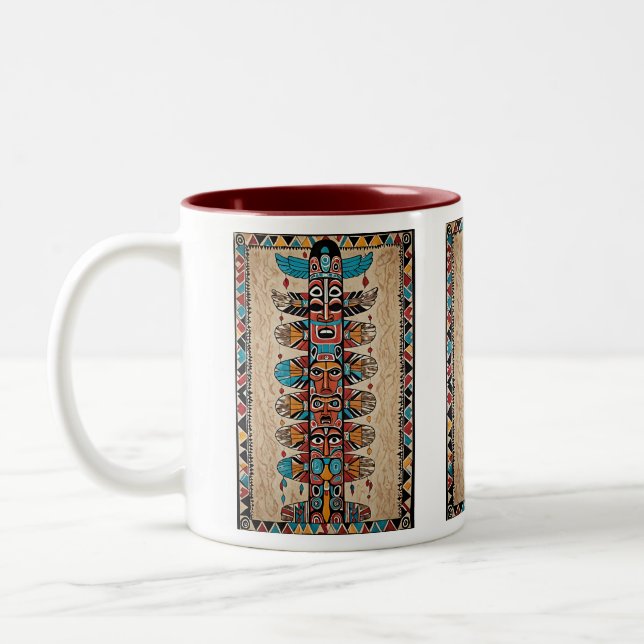 Tribal design  coffee mug gift idea  (Left)