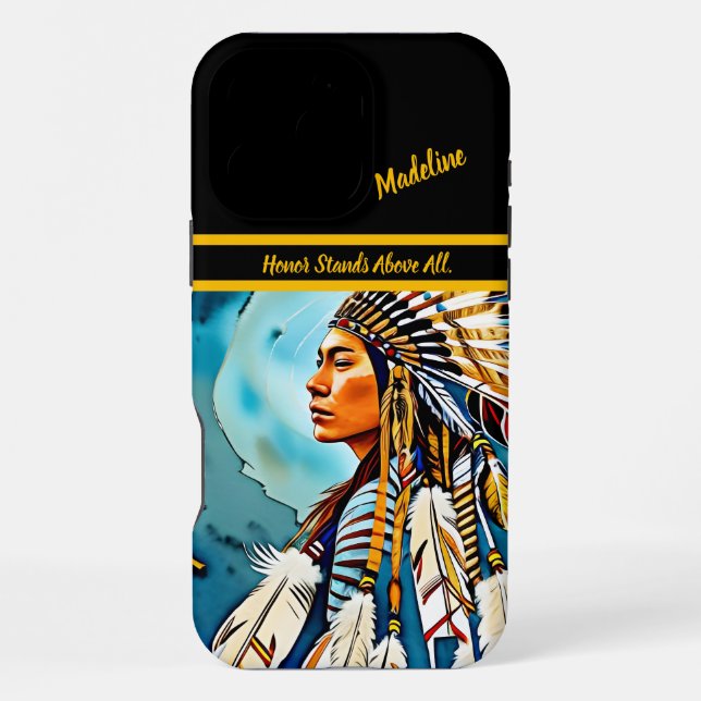 Tribal Design Fire: Native Patterns iPhone Case (Back)