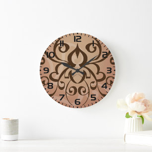 Tribal Design  Large Clock
