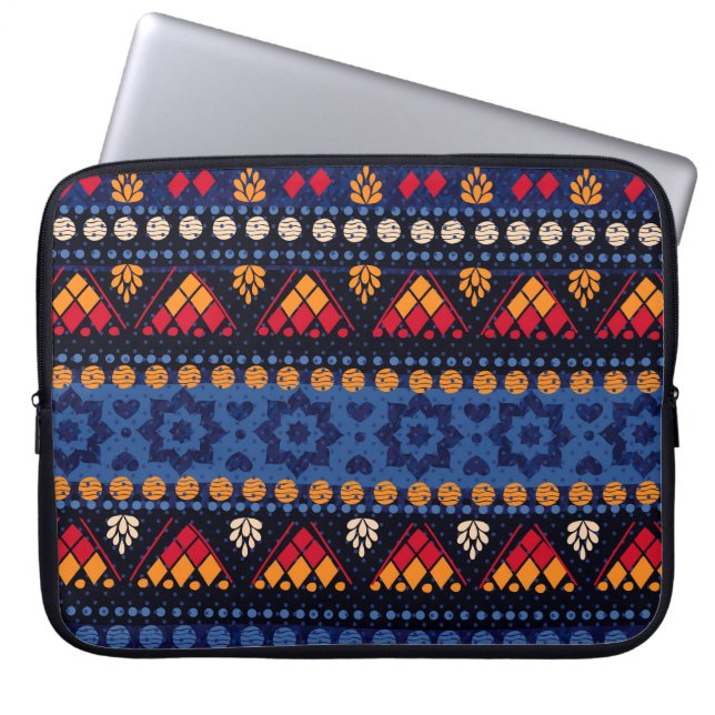 Tribal Design: Multifunctional Seamless Pattern. Laptop Sleeve (Front)