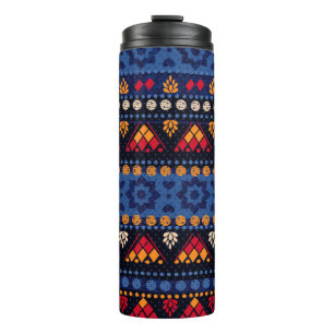 Tribal Design: Multifunctional Seamless Pattern. Thermal Tumbler