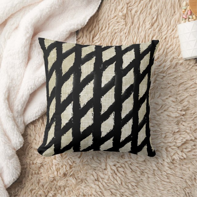 Tribal Diamond iKat Pattern Design Pillow (Blanket)