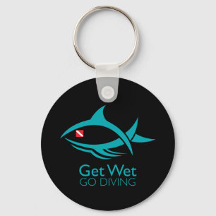 Tribal Dive Fish Key Ring