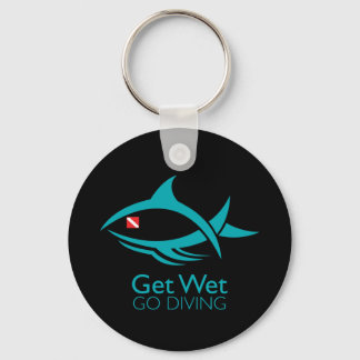 Tribal Dive Fish Key Ring