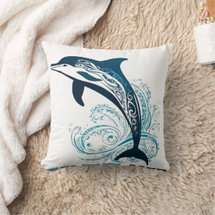 Tribal Dolphin Print Cushion