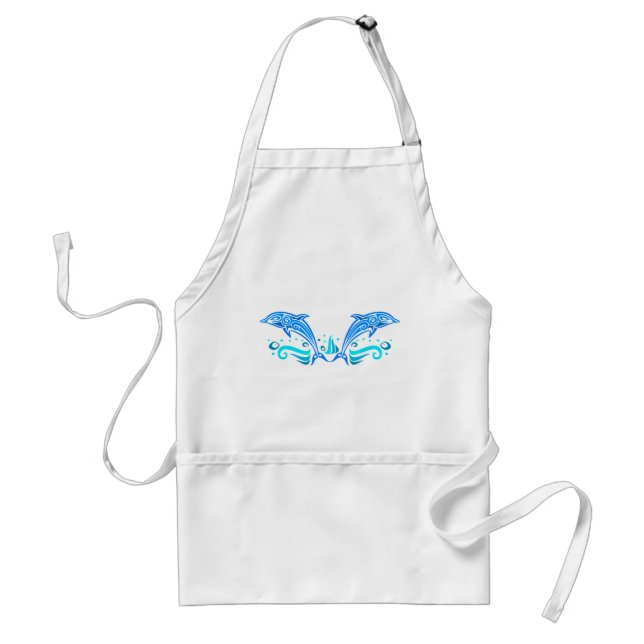 Tribal Dolphins apron - choose style (Front)