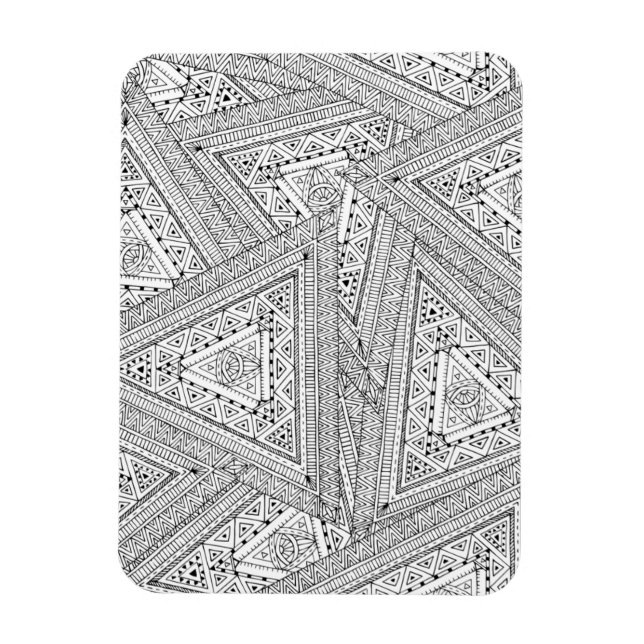 Tribal Doodle 2 Magnet (Vertical)