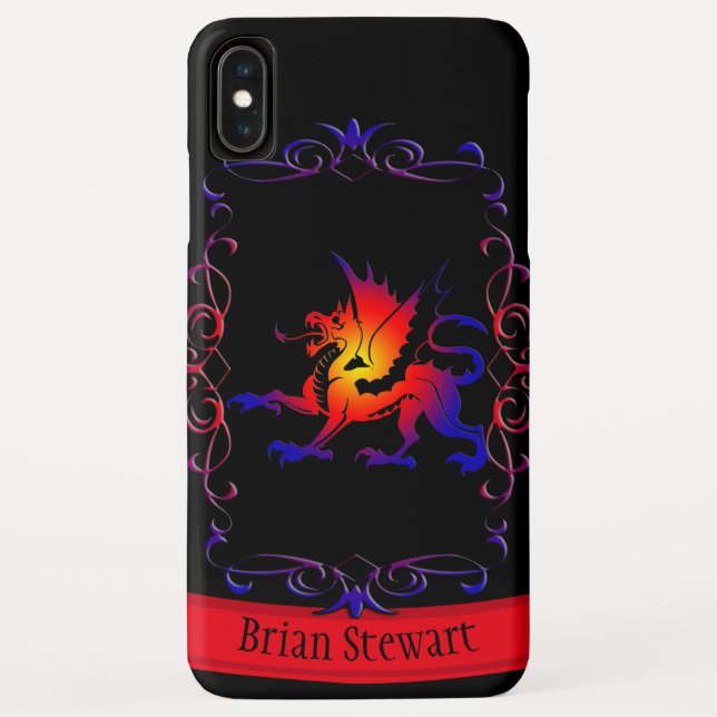 Tribal Dragon iPhone XS Max Case (Back)