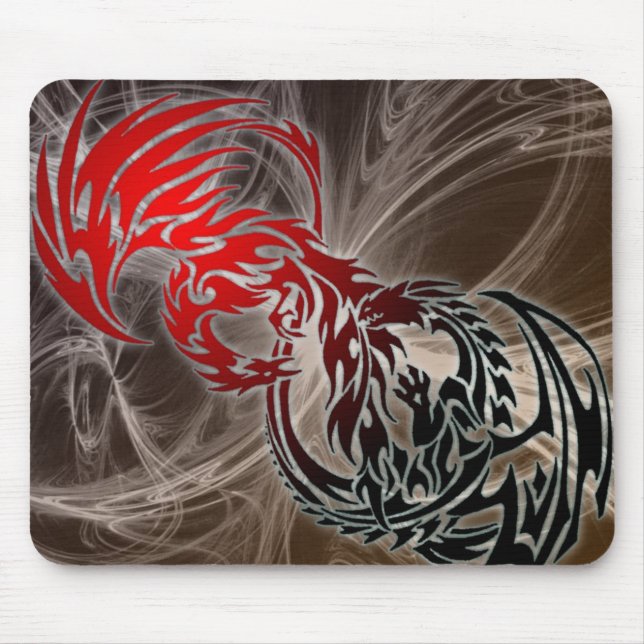 tribal dragon mouse pad (Front)