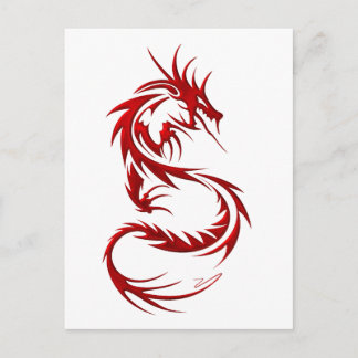Tribal Dragon Postcard