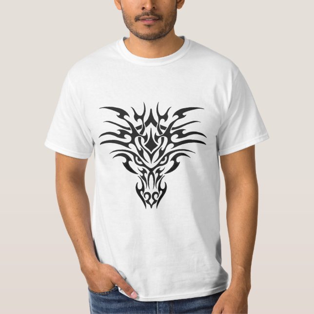 Tribal dragon tattoo style - Cool T-Shirt (Front)