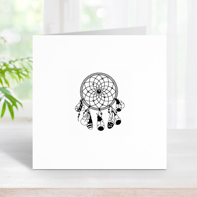Tribal Dreamcatcher Boho 1x1 Rubber Stamp (Creator Uploaded)