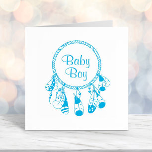Tribal Dreamcatcher Boho Baby Boy Self-inking Stamp