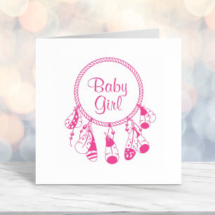 Tribal Dreamcatcher Boho Baby Girl Self-inking Stamp