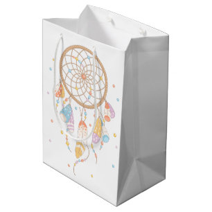 Tribal Dreamcatcher Boho Baby Shower Medium Gift Bag