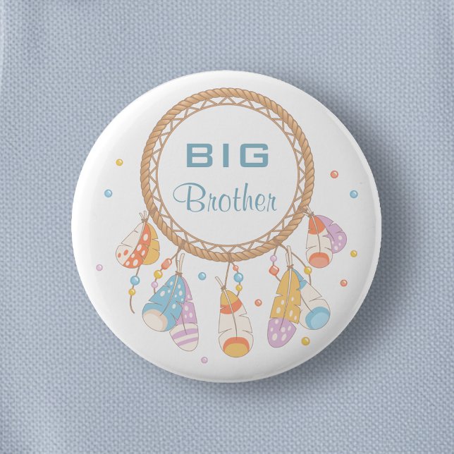 Tribal Dreamcatcher Boho Big Brother 6 Cm Round Badge (Creator Uploaded)