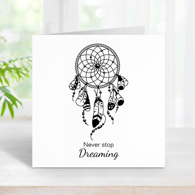 Tribal Dreamcatcher Boho Rubber Stamp (Creator Uploaded)