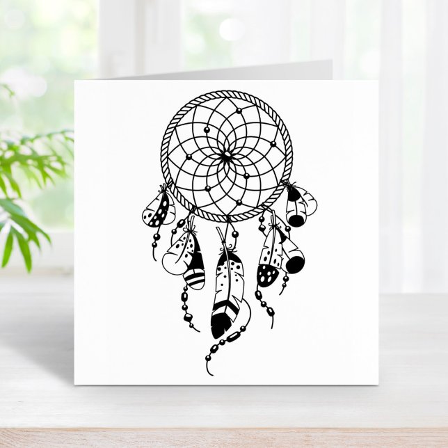 Tribal Dreamcatcher Boho Rubber Stamp (Creator Uploaded)