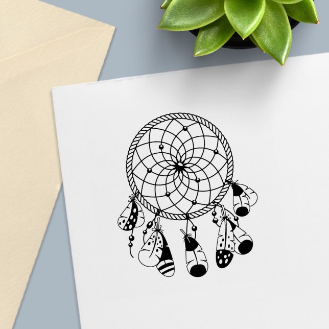 Tribal Dreamcatcher Boho Self-inking Stamp (Creator Uploaded)