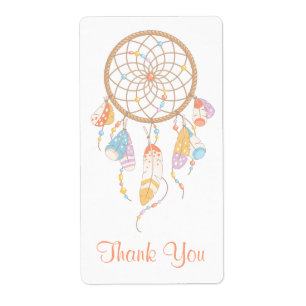 Tribal Dreamcatcher Boho Thank You