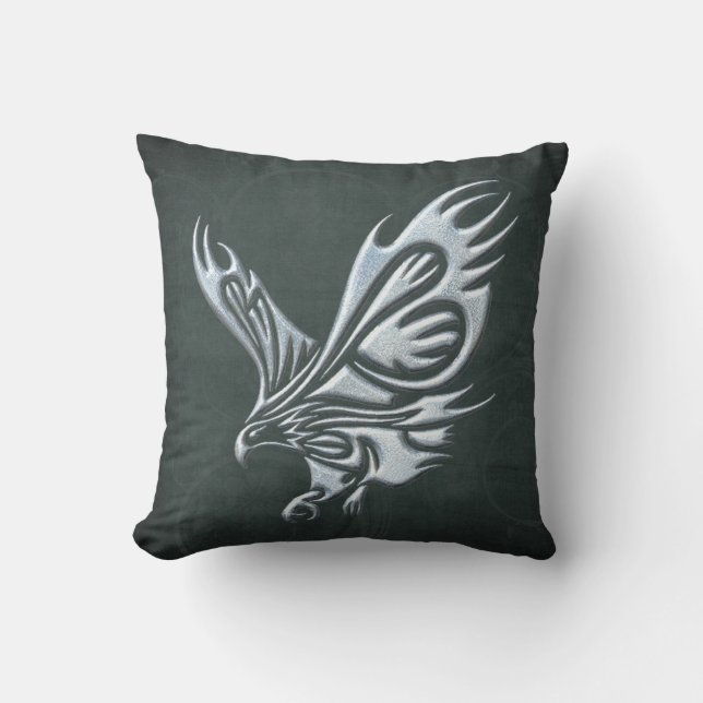 Tribal Eagle Cushion (Front)