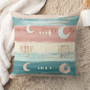 Tribal Earth Tone Celestial Stripe - Astrology Cushion