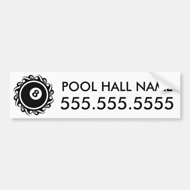 tribal eightball bumper sticker (Front)