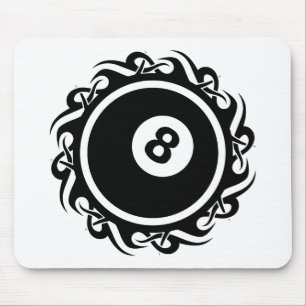 tribal eightball mouse pad