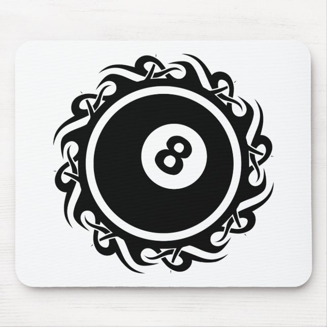 tribal eightball mouse pad (Front)