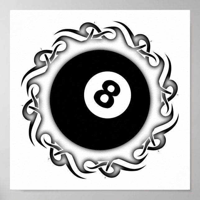 tribal eightball poster (Front)