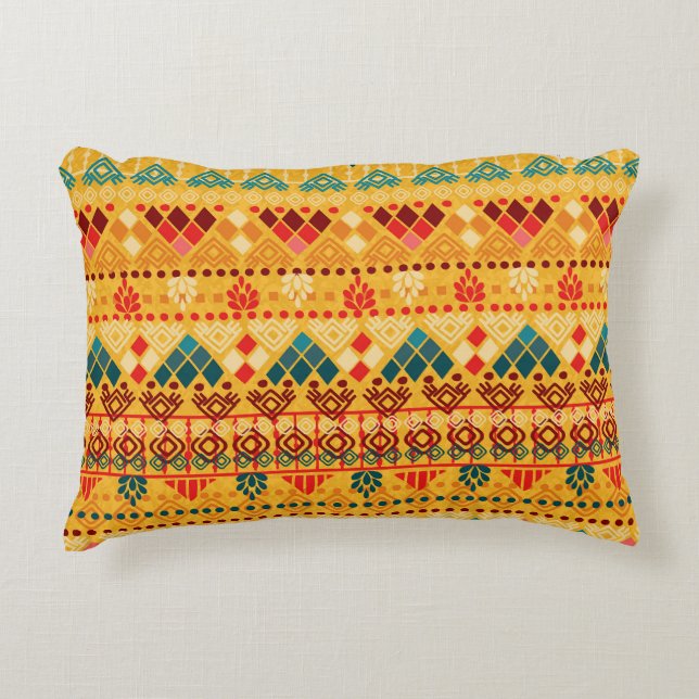 Tribal elements, versatile seamless pattern. decorative cushion (Front)