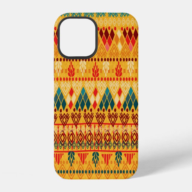 Tribal elements, versatile seamless pattern. iPhone case (Back)