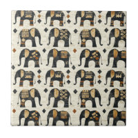 Tribal Elephant Boho Pattern (2)