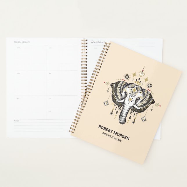 Tribal elephant illustration planner (Display)