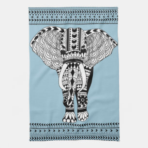 Tribal Elephant Kitchen Towel
