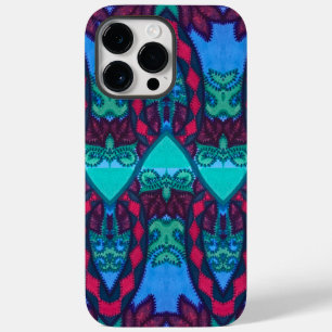 Tribal Embroidery Look Owl and Cat Case-Mate iPhone 14 Pro Max Case